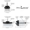 Drill Brush Power Scrubber By Useful Products 5 in W 7 in L Brush, White W-S-42J-QC-DB - alternate 5